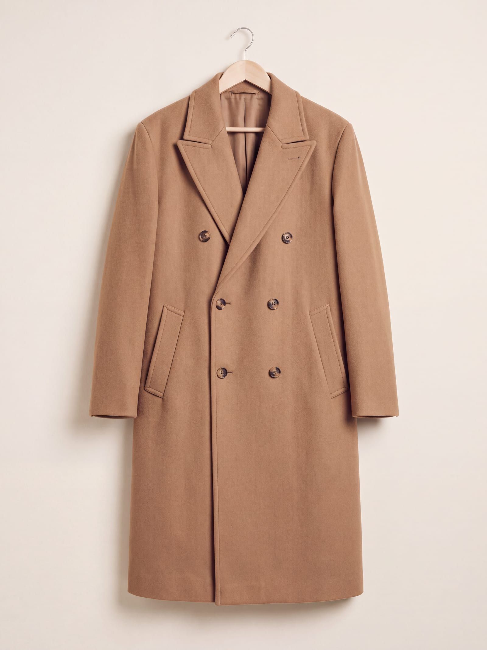 Manteau drap camel — vue 2