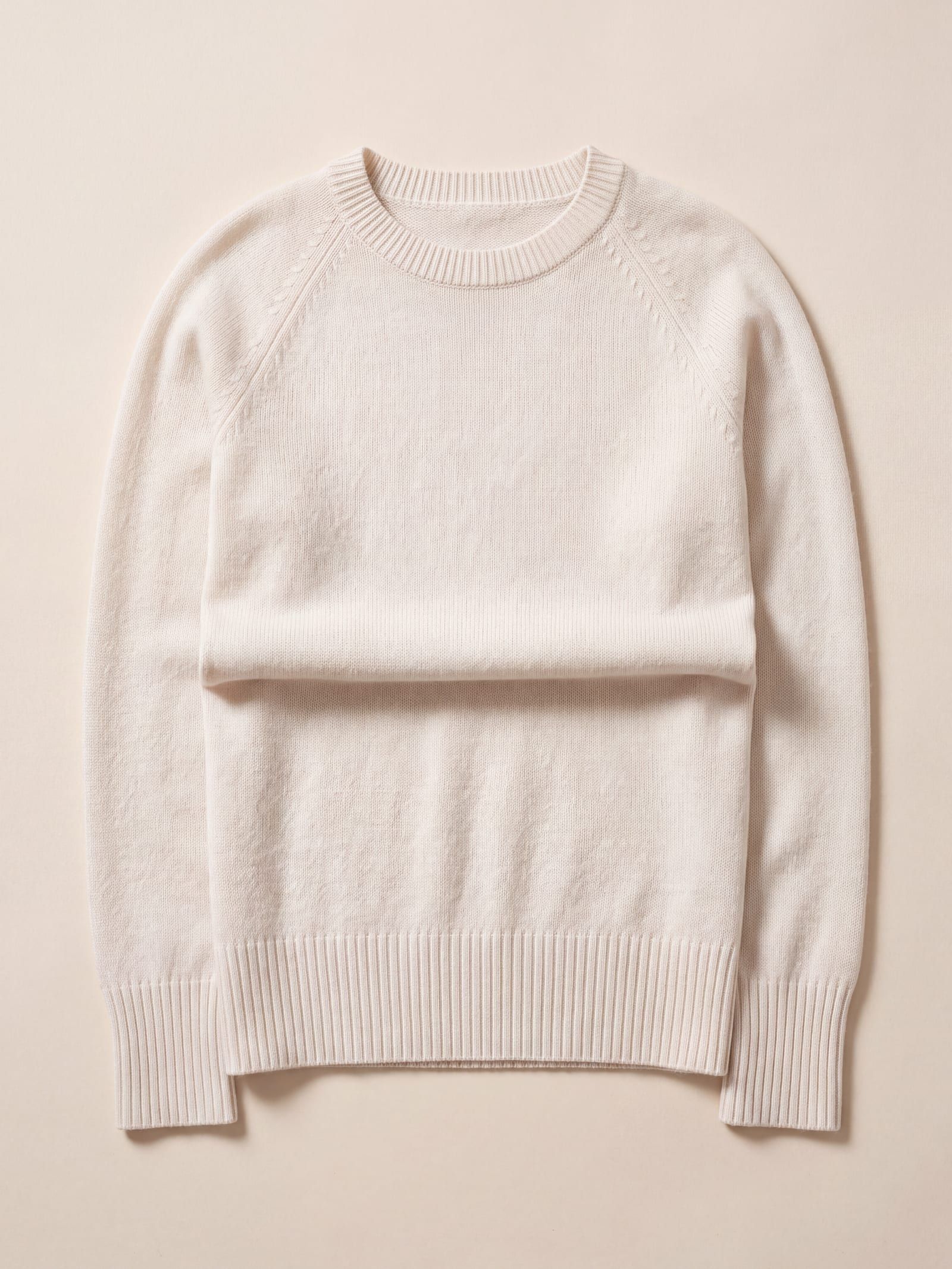 Pull cachemire écru — vue 2