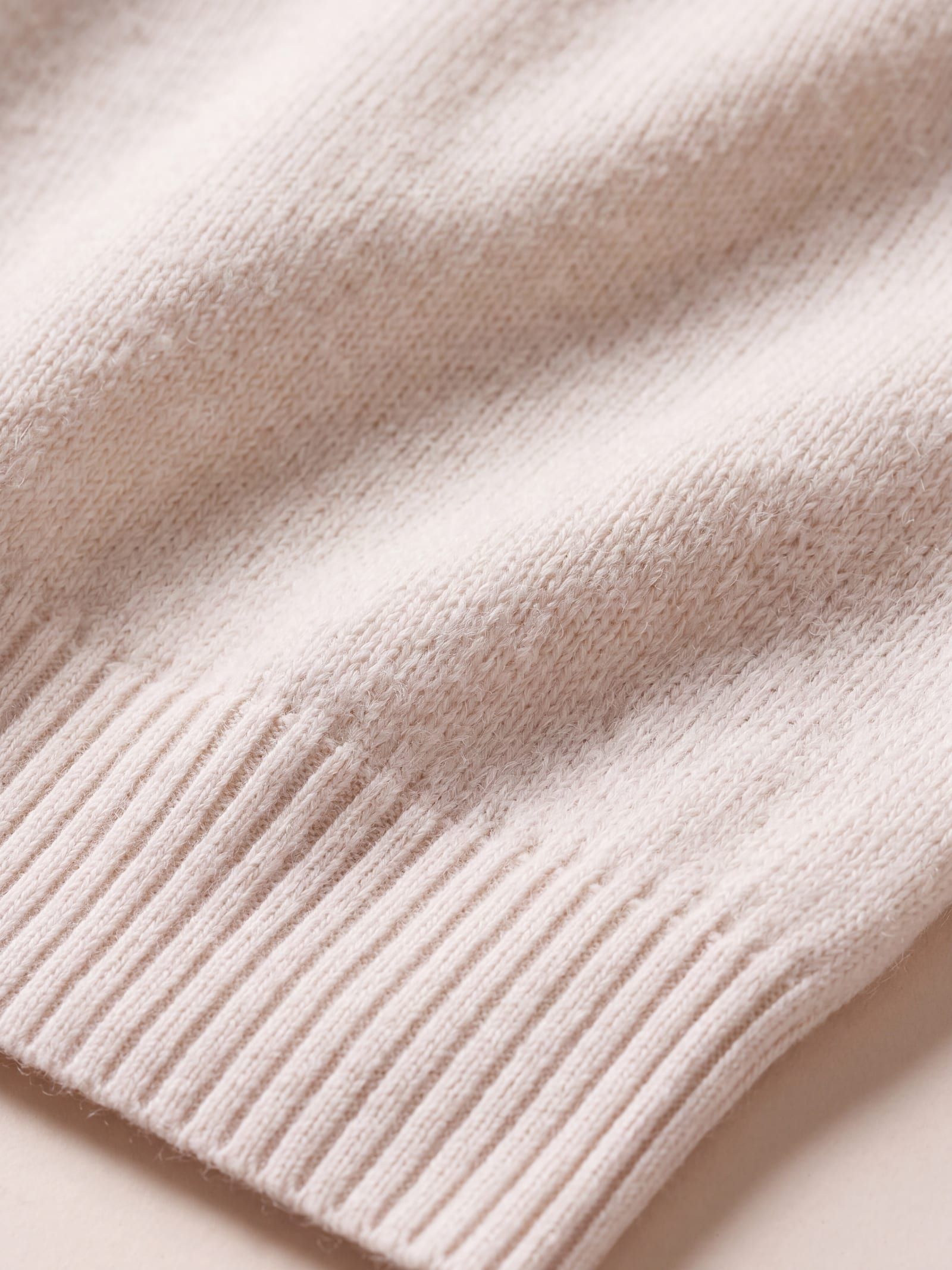 Pull cachemire écru — vue 3
