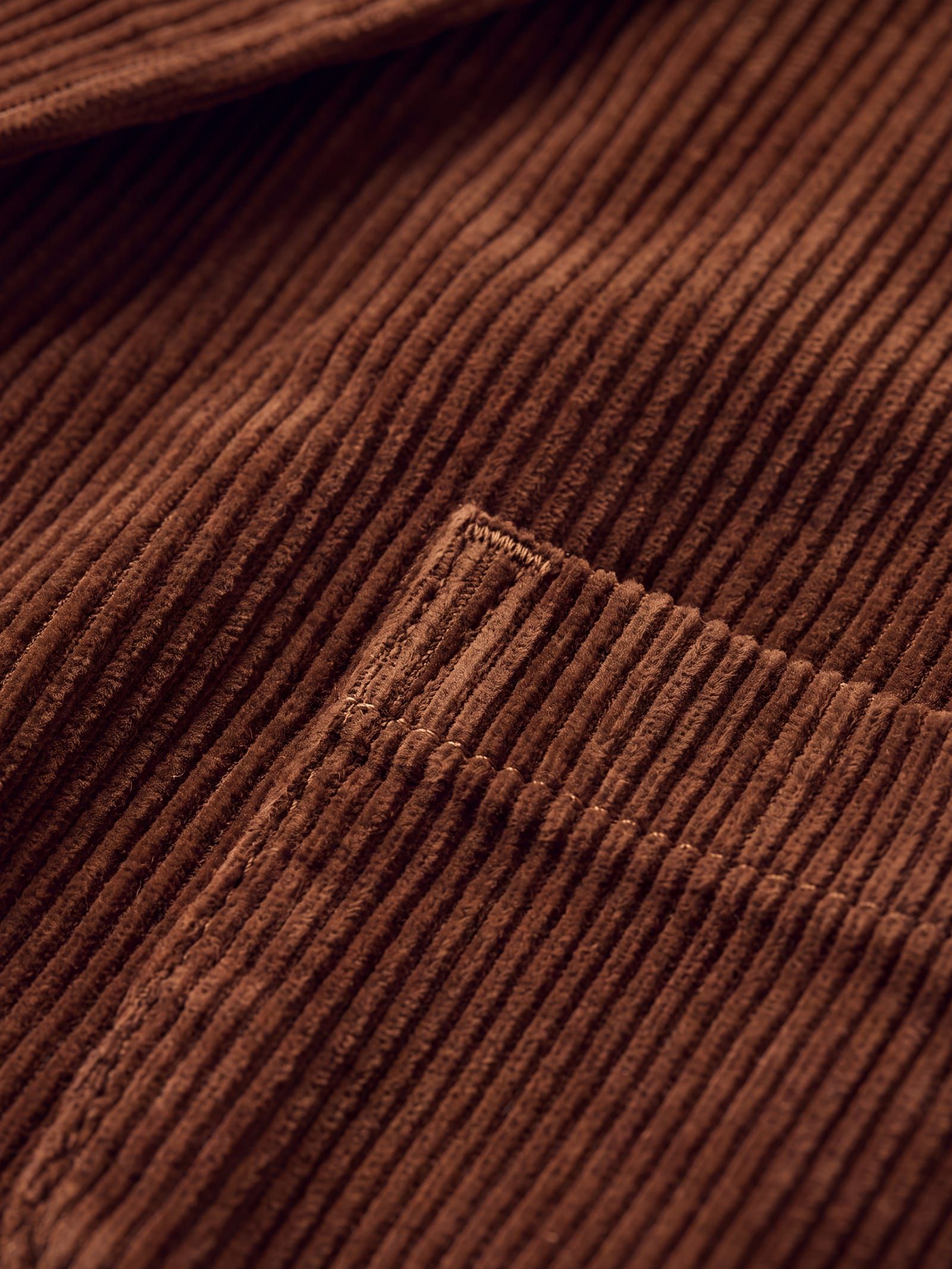 Veste velours tabac — vue 3